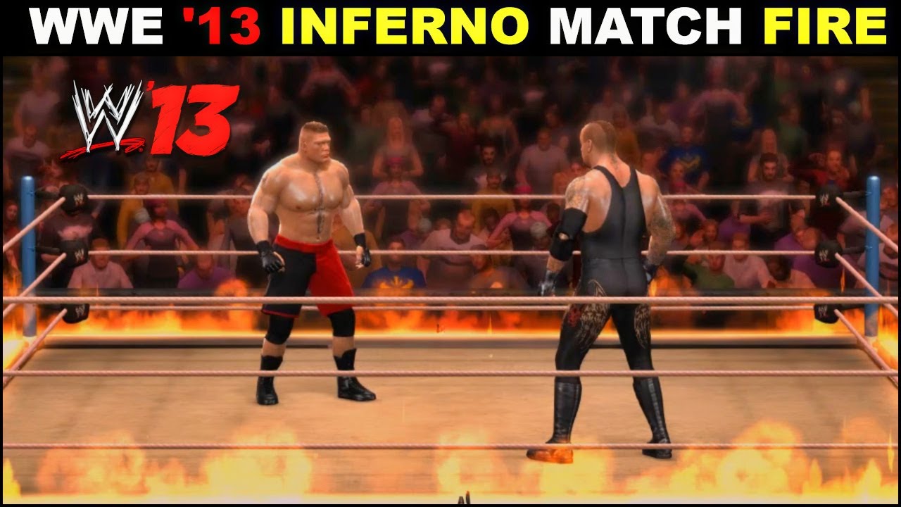 WWE '13 Inferno Match Brock Lesnar Vs Undertaker | WWE '13 Inferno Steel Cage Backstage & More ||