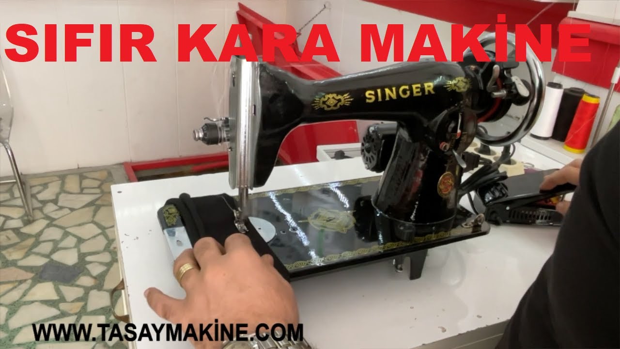 Kara Kafa Dikiş Makinası Kullanımı (Yeni Sıfır siyah makina)