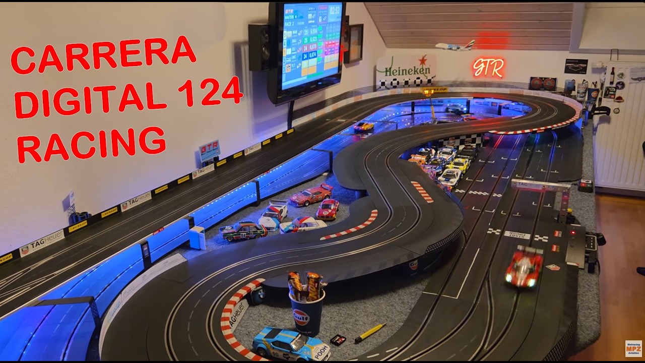 CARRERA 124 Digital - die bisher LÄNGSTE Startphase ohne Zwischenfall - 3 min. pures SLOTRACING