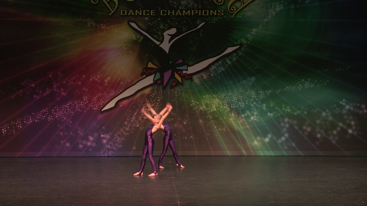 Curvature Acro Duet age 8.  Miss J and Issy