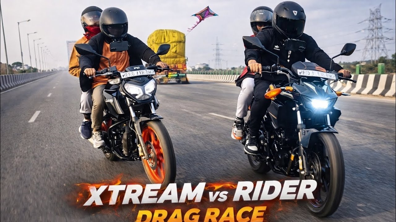Xtreme 125 vs Raider Drag Race 😱 small engine big power 🔥 who wins? | i completed a 500km ride 