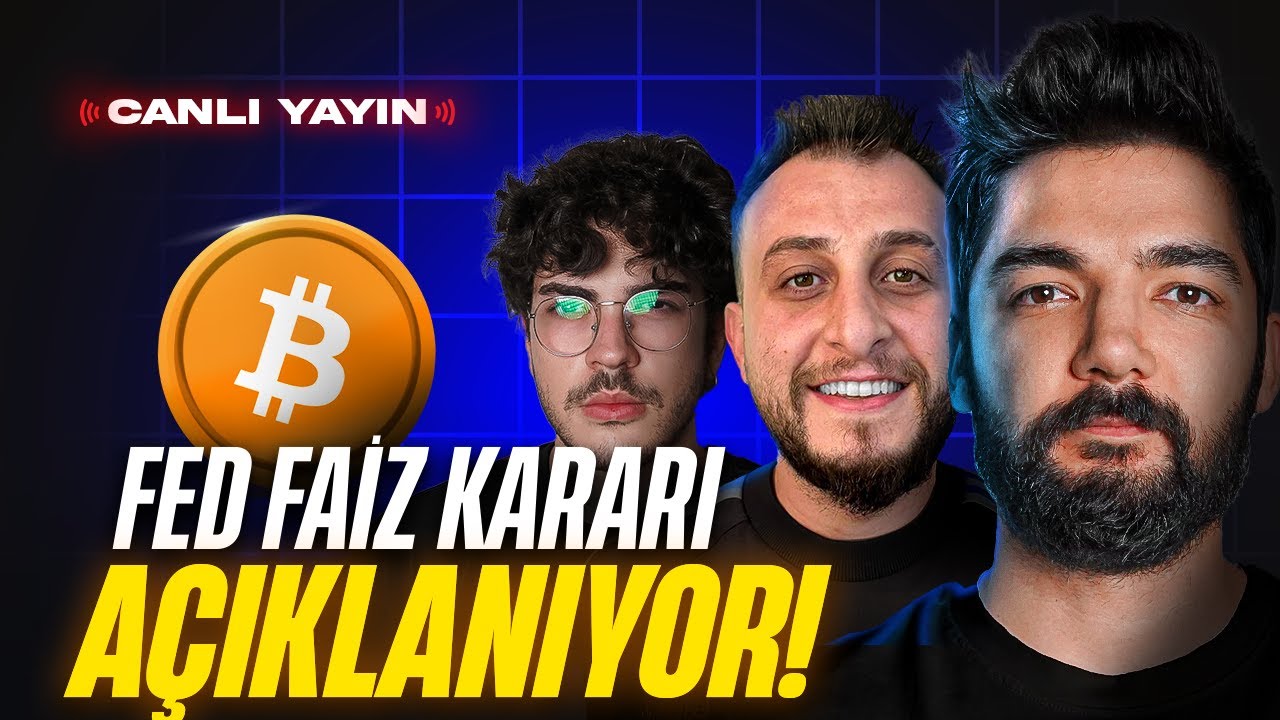 FED FAİZ KARARI A&Ccedil;IKLANIYOR! ALTCOİNLER Y&Uuml;KSELECEK Mİ ? CANLI ANALİZ