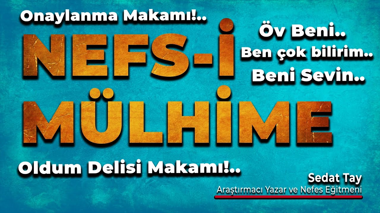 Nefs-i MÜLHİME: OLDUM Delisi Makamıdır!.. / Onaylanmak ister / BEN Çok Bilirim / @Sedat Tay