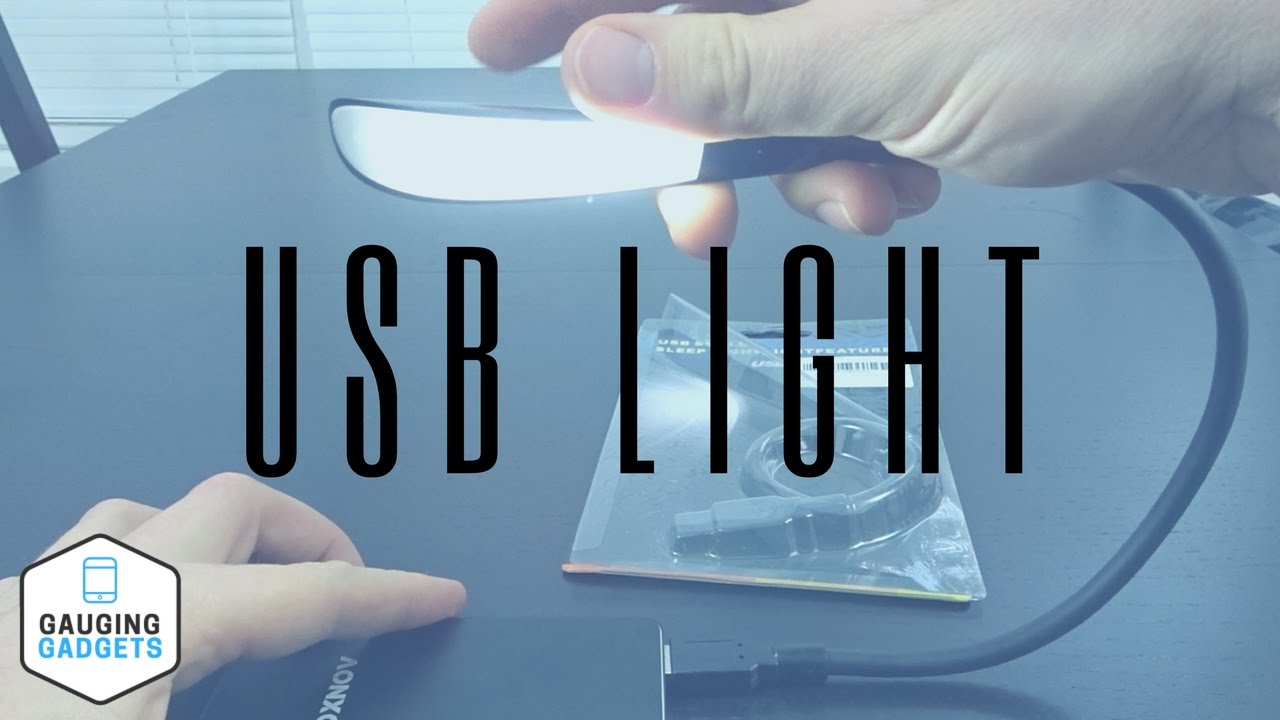 USB Reading Lamp Review - LEDNut Flexible Gooseneck USB Light