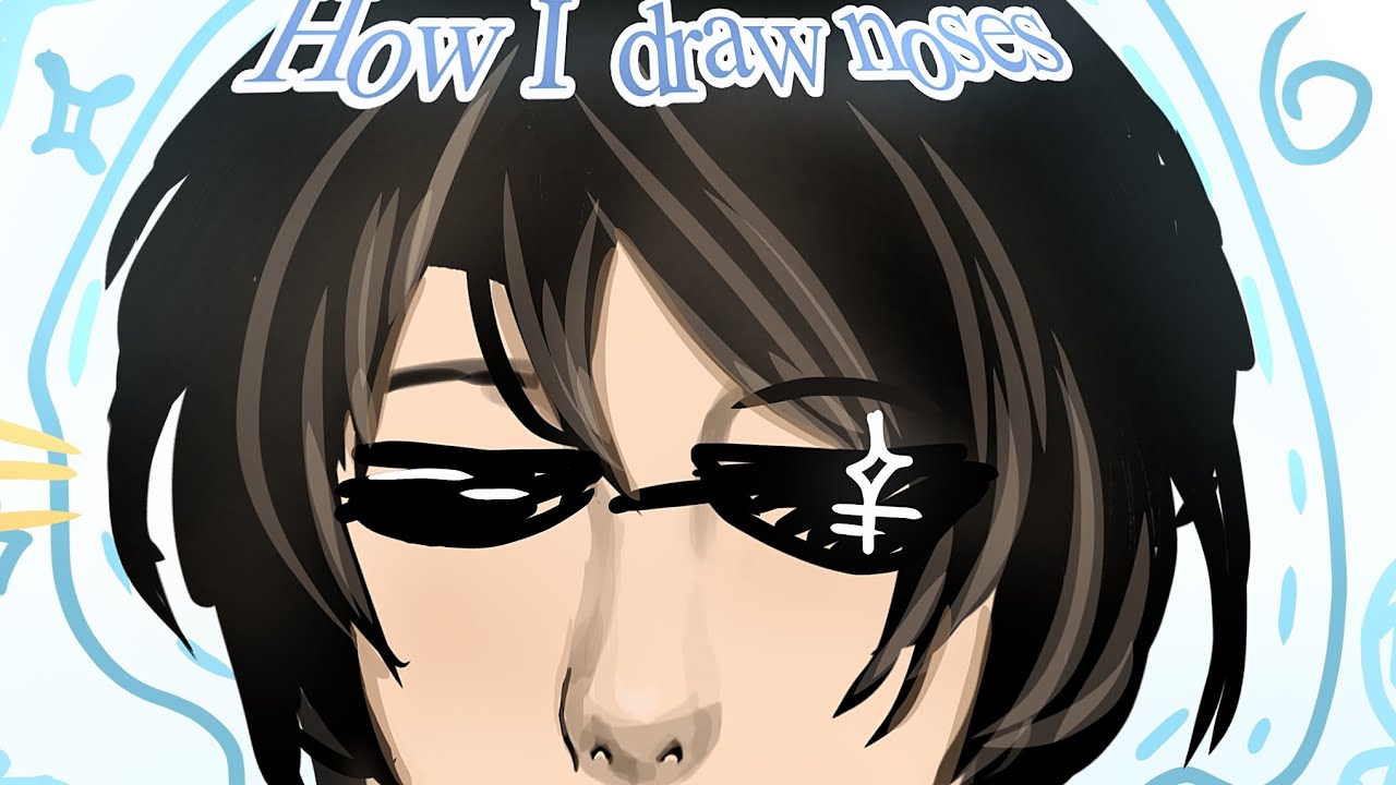 How I draw noses! 💖 (Lazy thumbnail sorry guyz) ||First vid!||