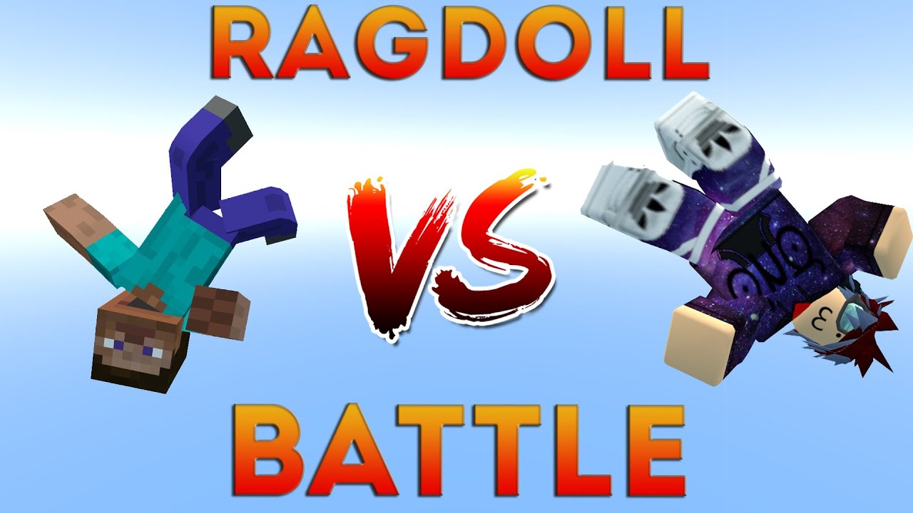Minecraft VS Roblox ragdoll battle in Gmod