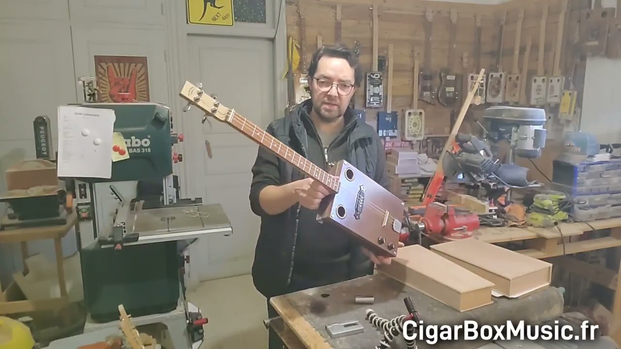 Guitares cigar box - semaine du 17/11/25 à l'atelier CigarBoxMusic.fr #cbg #cigarboxguitar #guitar