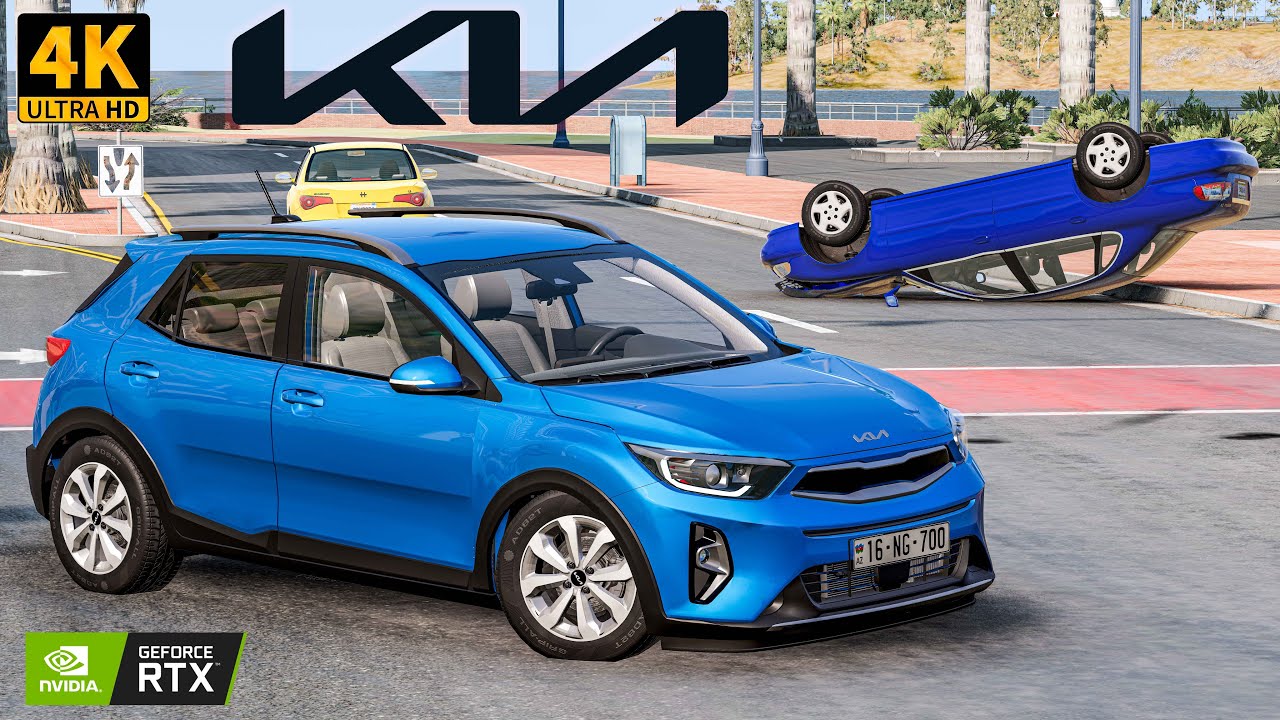 Lotu Şəmi Kia 3 Silindirlik Turbo İlə Ağır Qəzalar | Maşın Oyunları | BeamNG.Driver 