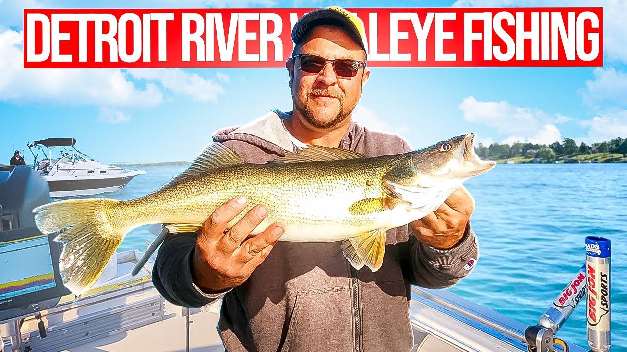 Detroit River Walleye Jigging 2024 With Mike Martin (MMO Charters)