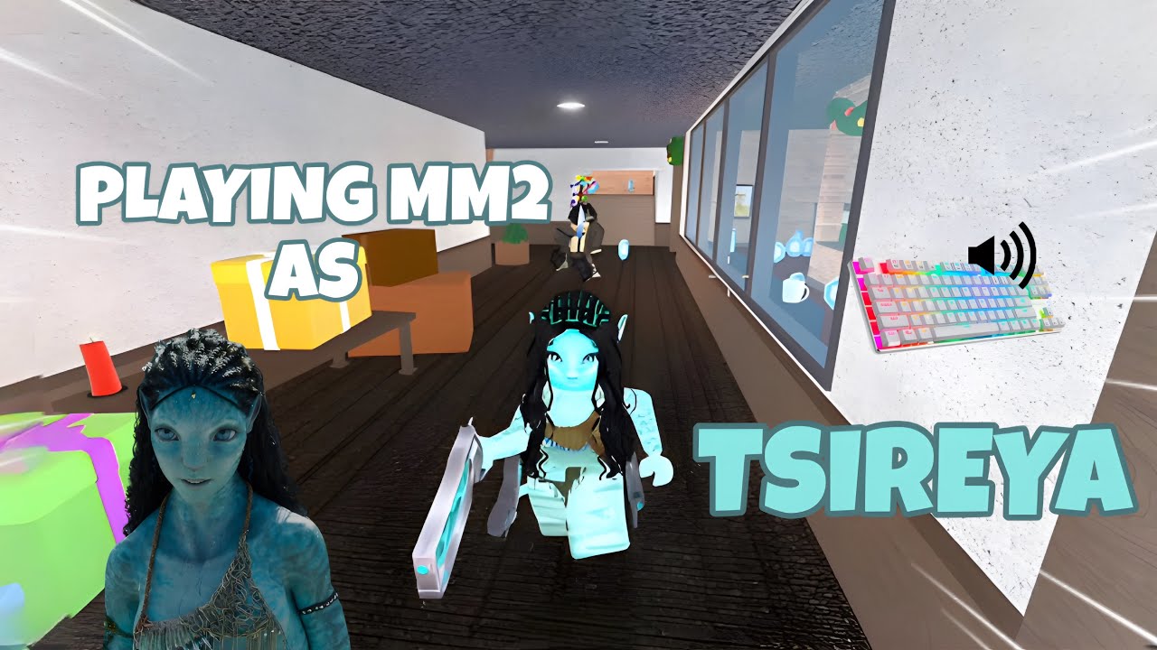 TSIREYA DESTROYS TEAMERS IN MM2 + GAMEPLAY (KEYBOARD ASMR)