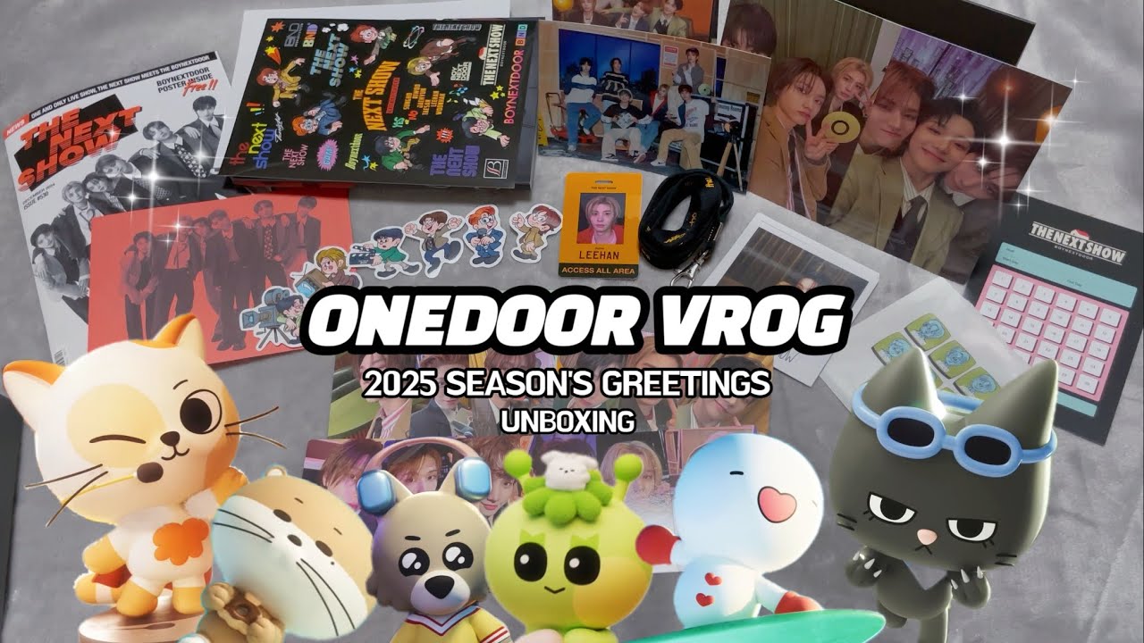 [원도어로그] BOYNEXTDOOR 2025 SEASON'S GREETINGS UNBOXING | 보넥도시그깡 | 보넥도2025시즌그리팅 | 덕질로그 | 원도어로그 | 캐프