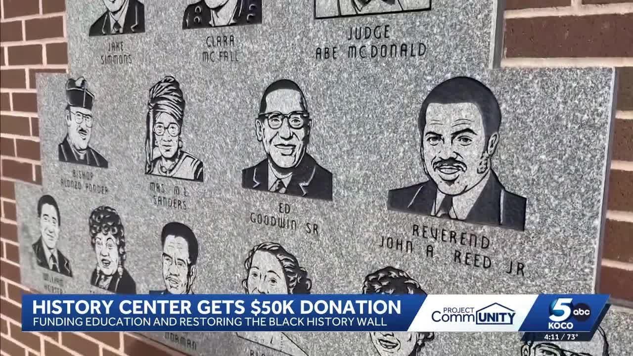 Oklahoma City Freedom Center receives $50K donation to restore Black history wall