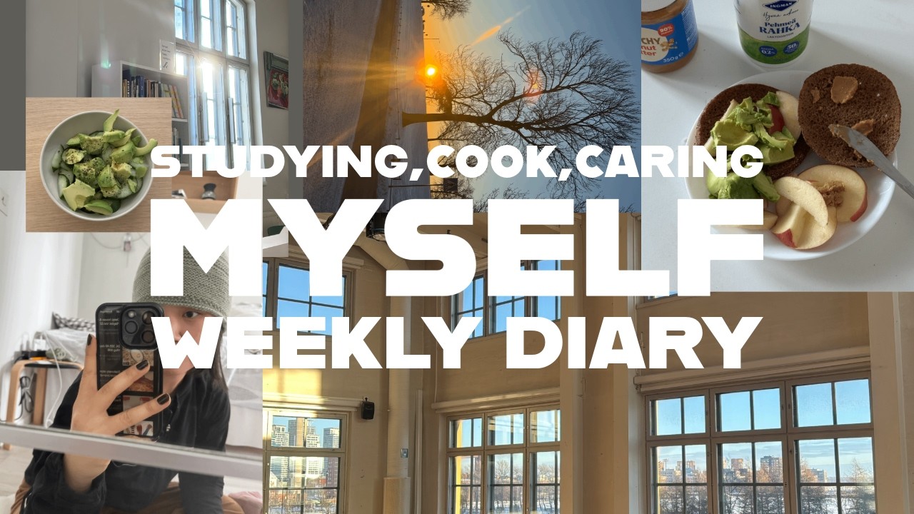 Making my routine in winter | study, cook, workout, clean ... living alone in Helsinki
