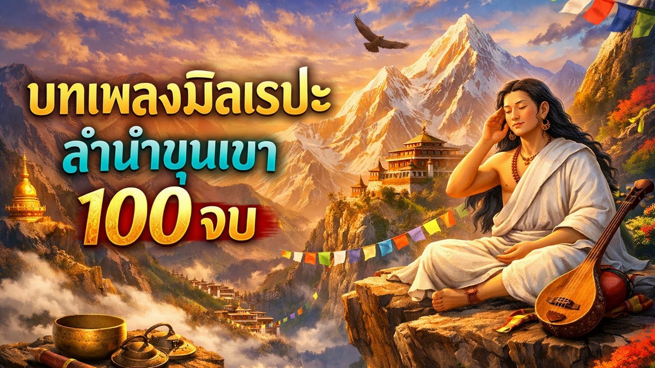 เพลงสวดทิเบต 100 จบ (Milarepa) เสียงก้องหุบเขา ตื่นรู้สู่ธรรม #สวดมนต์
