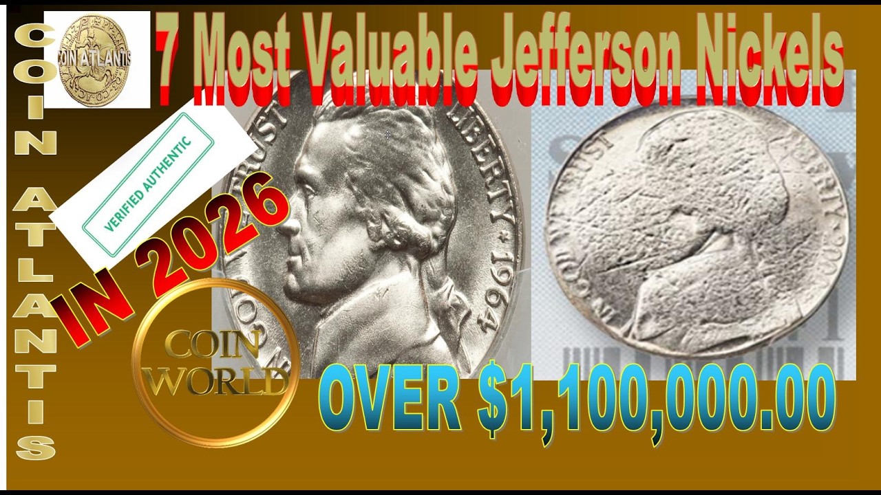 7 Most Valuable Jefferson Nickels Worth Over $20,000. IN 2026