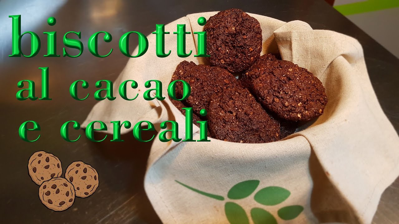 🍪 BISCOTTI AL CACAO E CEREALI 🌾