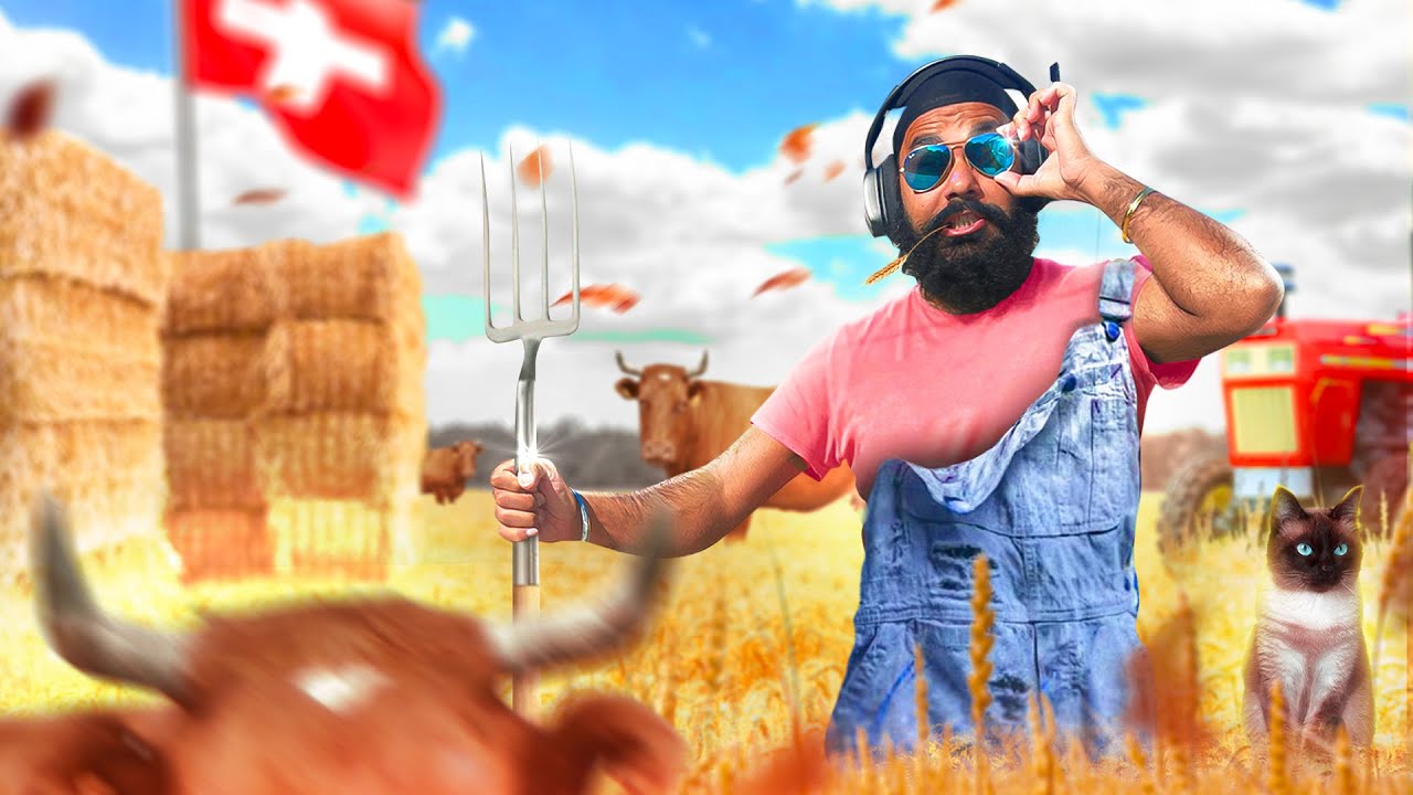 STAYING IN SWITZERLAND FARM FOR 24 HOURS CHALLENGE