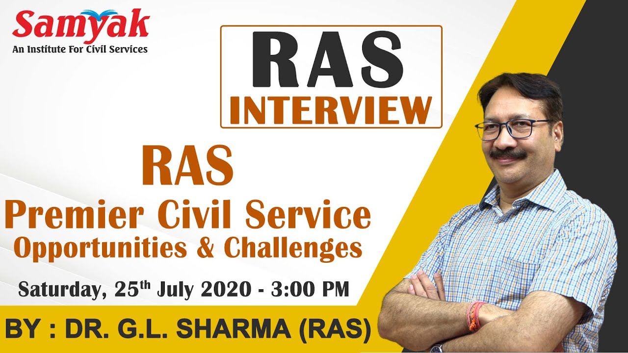 RAS - Opportunities and Challenges | difference - state and subordinate services | Dr. G.L. Sharma