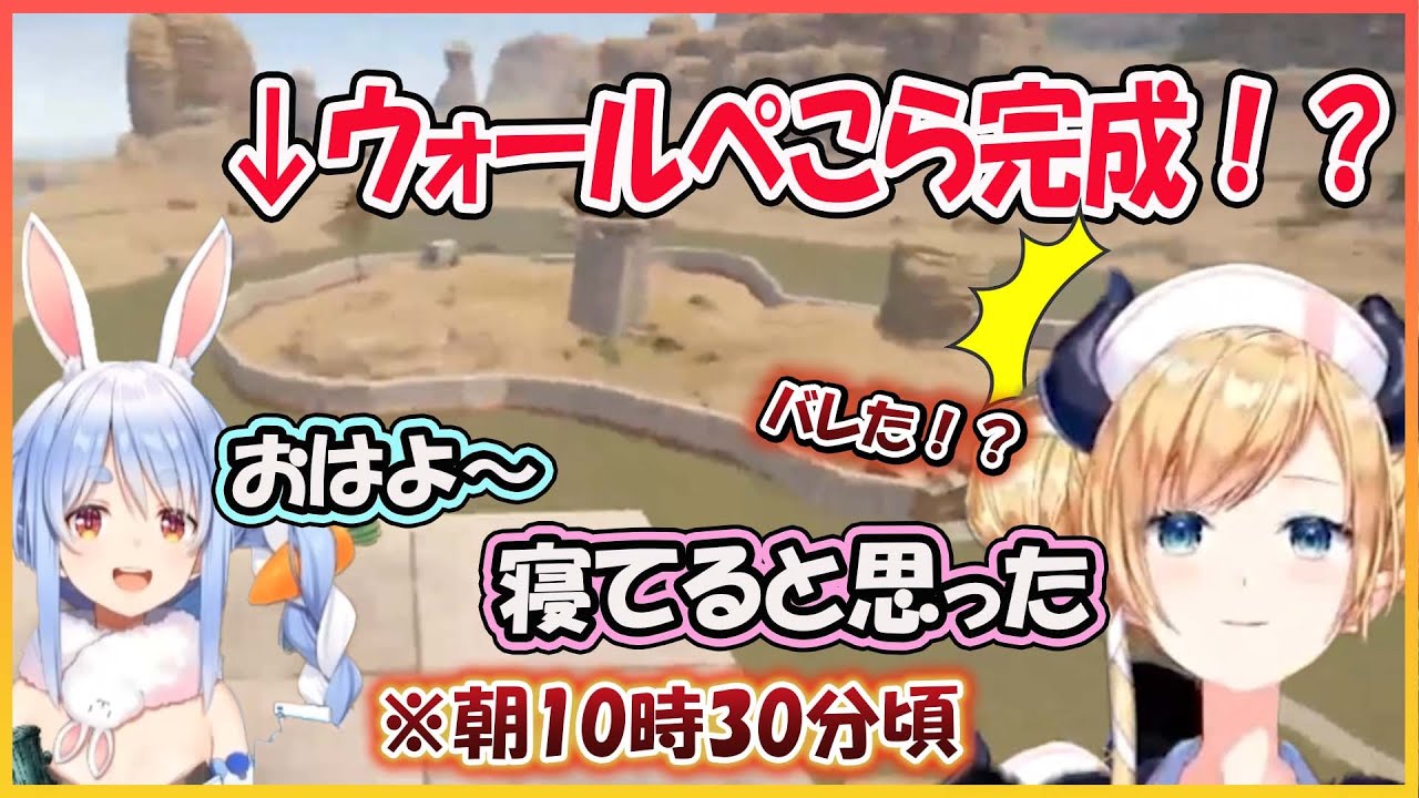 【ホロライブ切り抜き】ウォールぺこら完成！？　昨日検証してた理由は●●でした　そしてぺこら専用監視台を作るも即バレするちょこ先生ｗ【兎田ぺこら/癒月ちょこ/hololive】