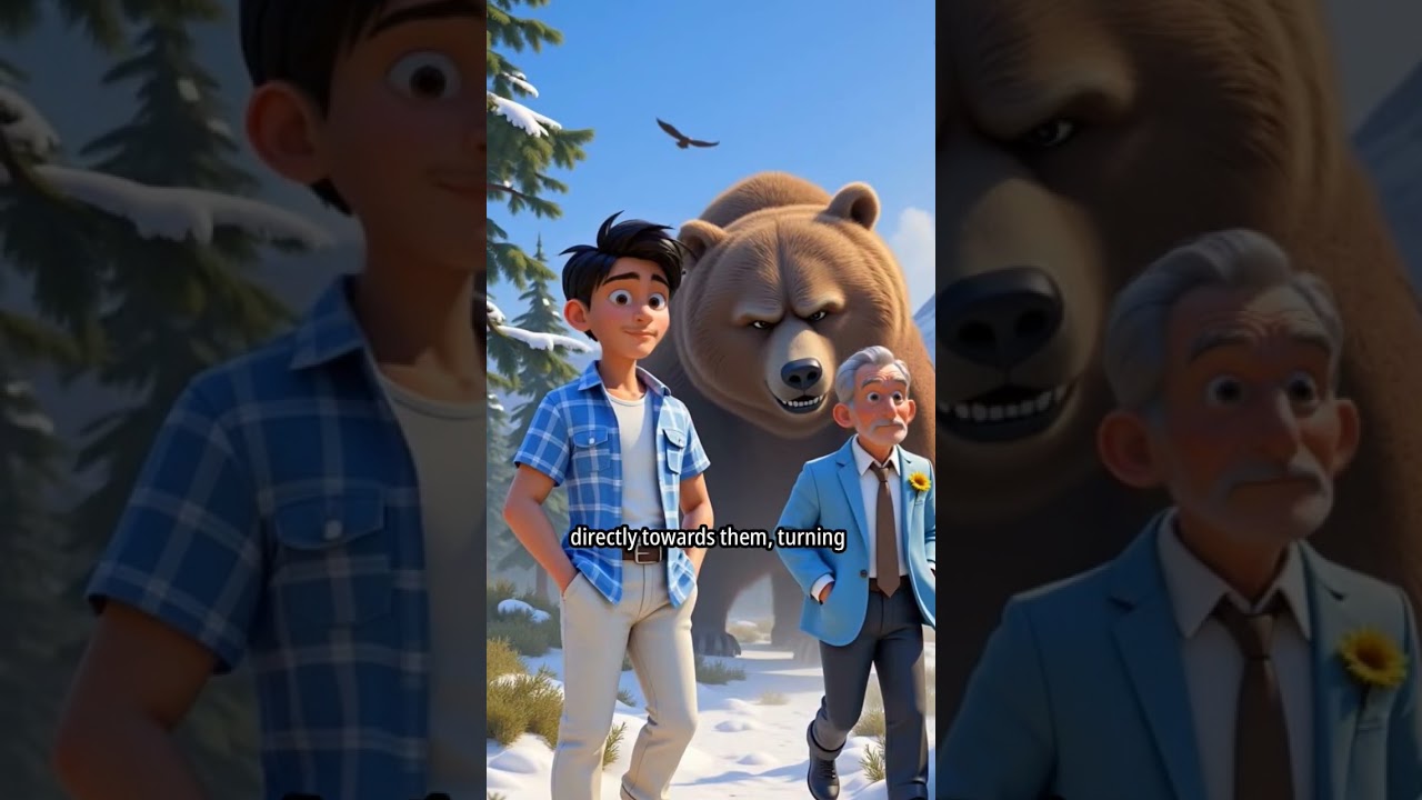 The bear attacks the teacher 😨🥶 Watch his reaction