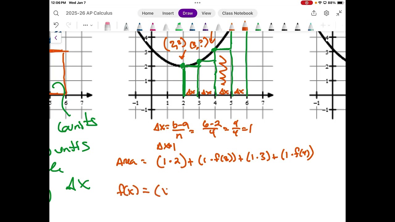 Coach Stevens AP Calculus section 6.2 Riemann Sums