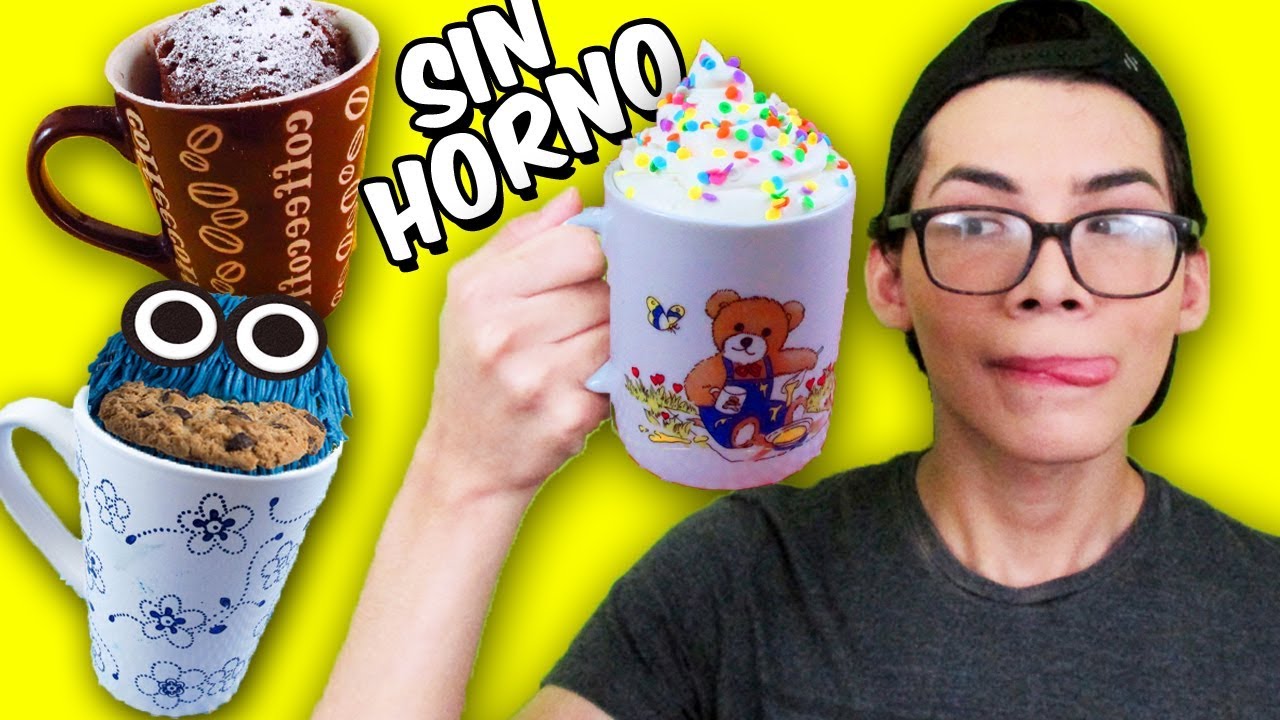 ¡HAZ PASTELES EN TAZA Y SIN HORNO! ★ 3 Ideas (Tres Leches, Come Galletas, Chocolate)