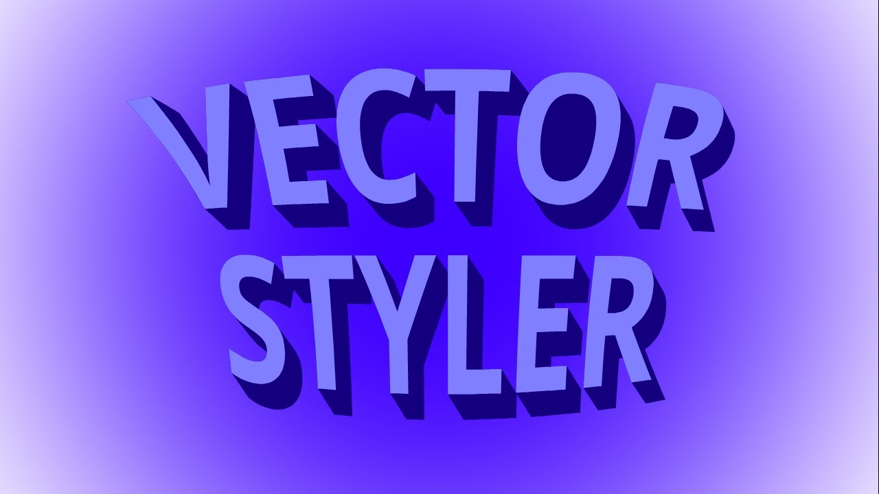Cara Membuat 3D Distorsi Text Effect Menggunakan Drop Shadow Pada Aplikasi VectorStyler