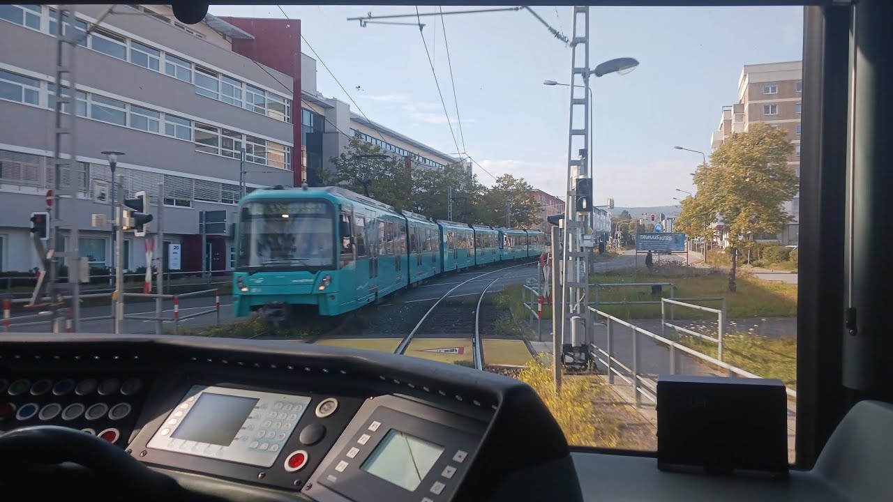 Führerstandsmitfahrt in der Stadtbahn Linie U3 von F-Holzhausenstraße nach Oberursel Hohemark