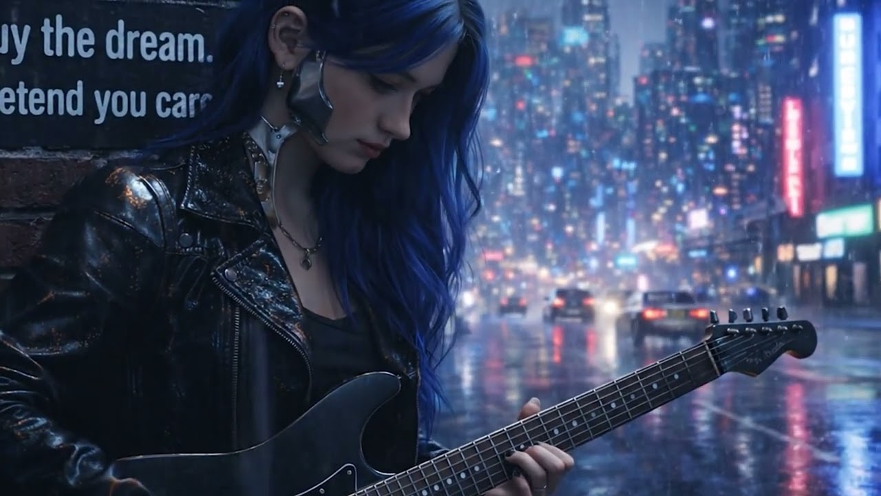 New Song - Painful Sharp Ligths by Cyber Girl Under the Neon (#cyberpunk  #music  )