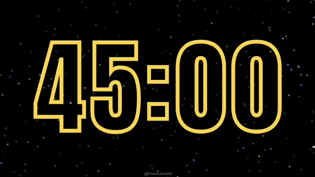 45 Minute Countdown Timer | Space Flow ✨