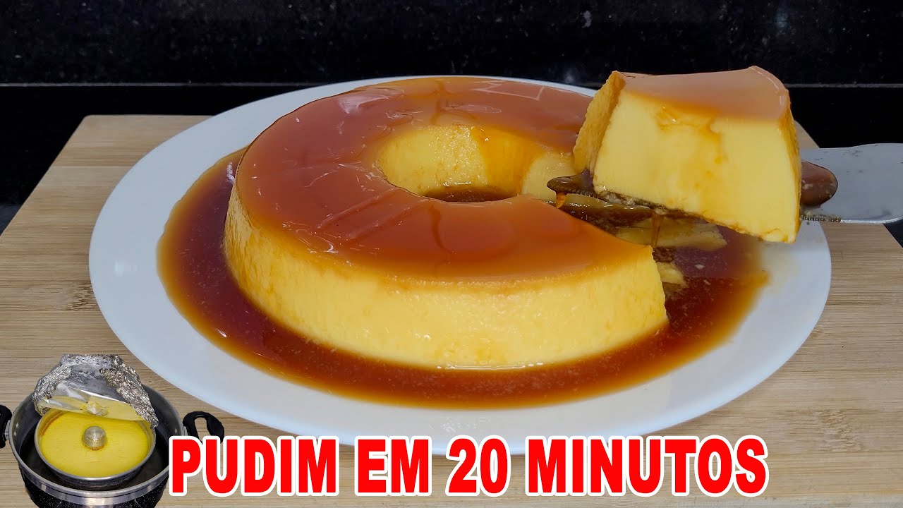 PUDIM DE LEITE CONDENSADO NA BOCA DO FOG&Atilde;O EM 20 MINUTOS