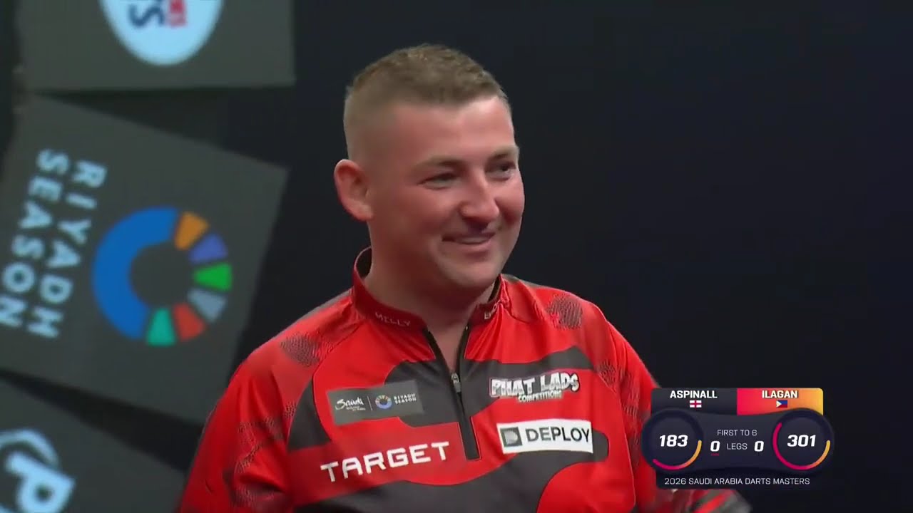Nathan Aspinall vs Lourence Ilagan ROUND 1 Saudi Arabia Darts Masters 2026