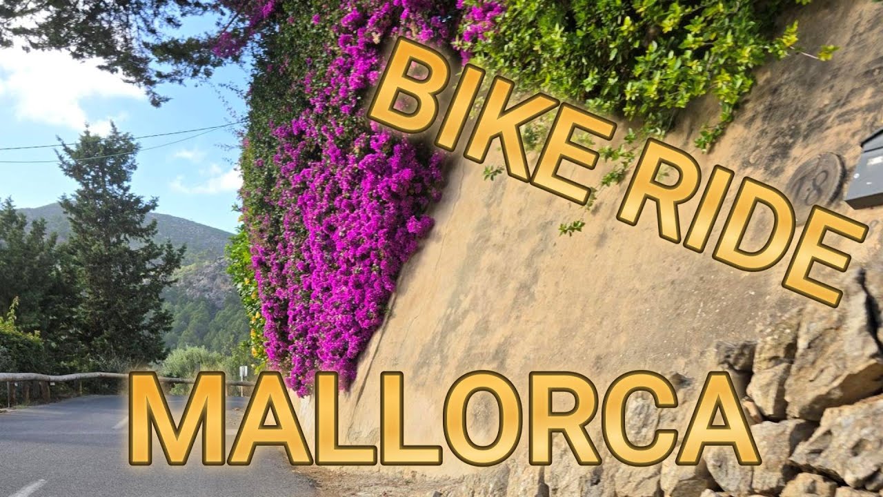 Mallorca bike rides- cycling workout video for beginner. Close to 60 min workout 4K cycling paradise