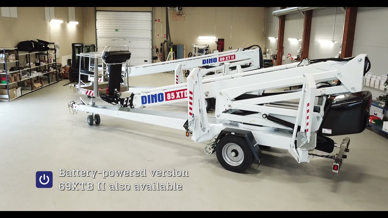 DINO Towable Aerial Lifts (DINO 69XTII and 85XTD)