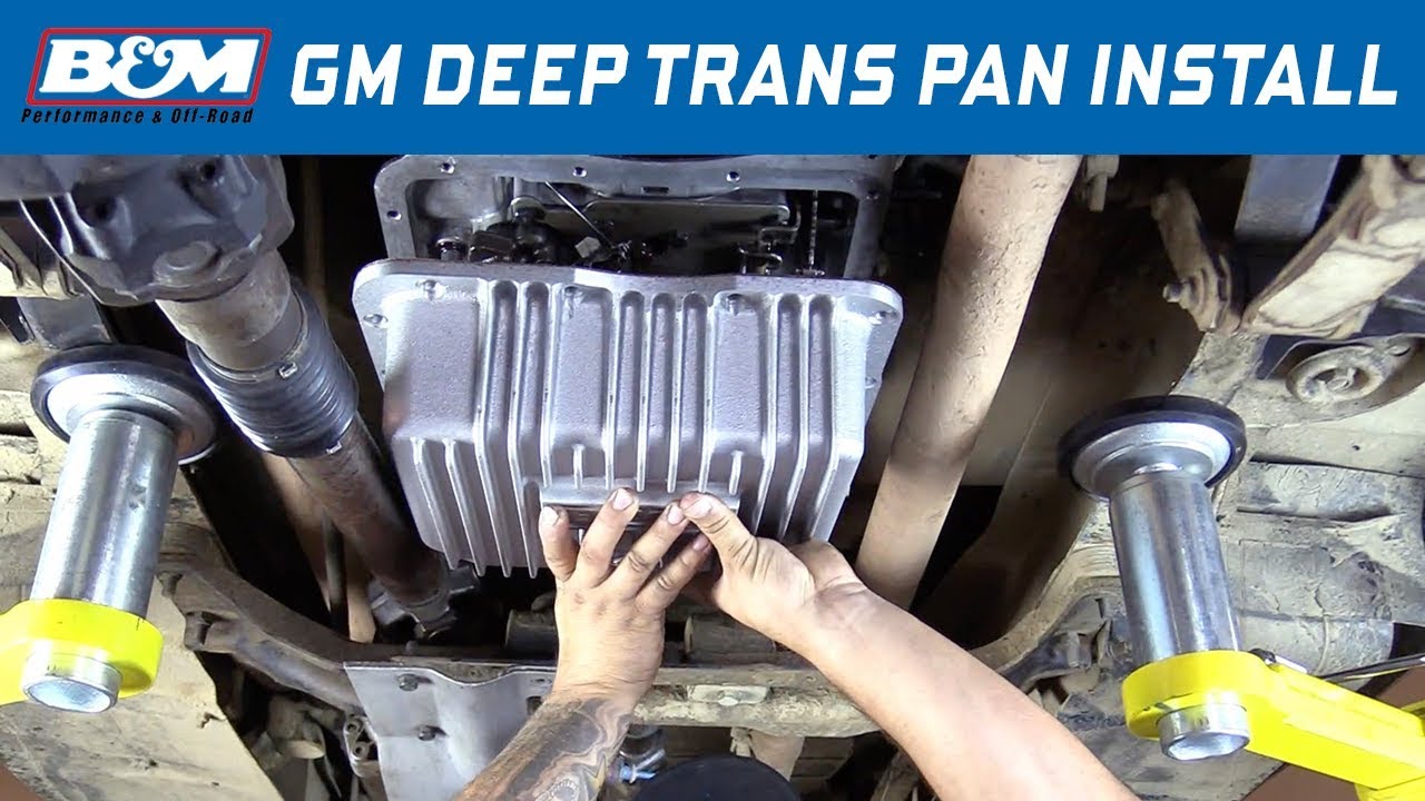 Install: GM TH350 Transmission - B&M Hi-Tek Transmission Pan 30280