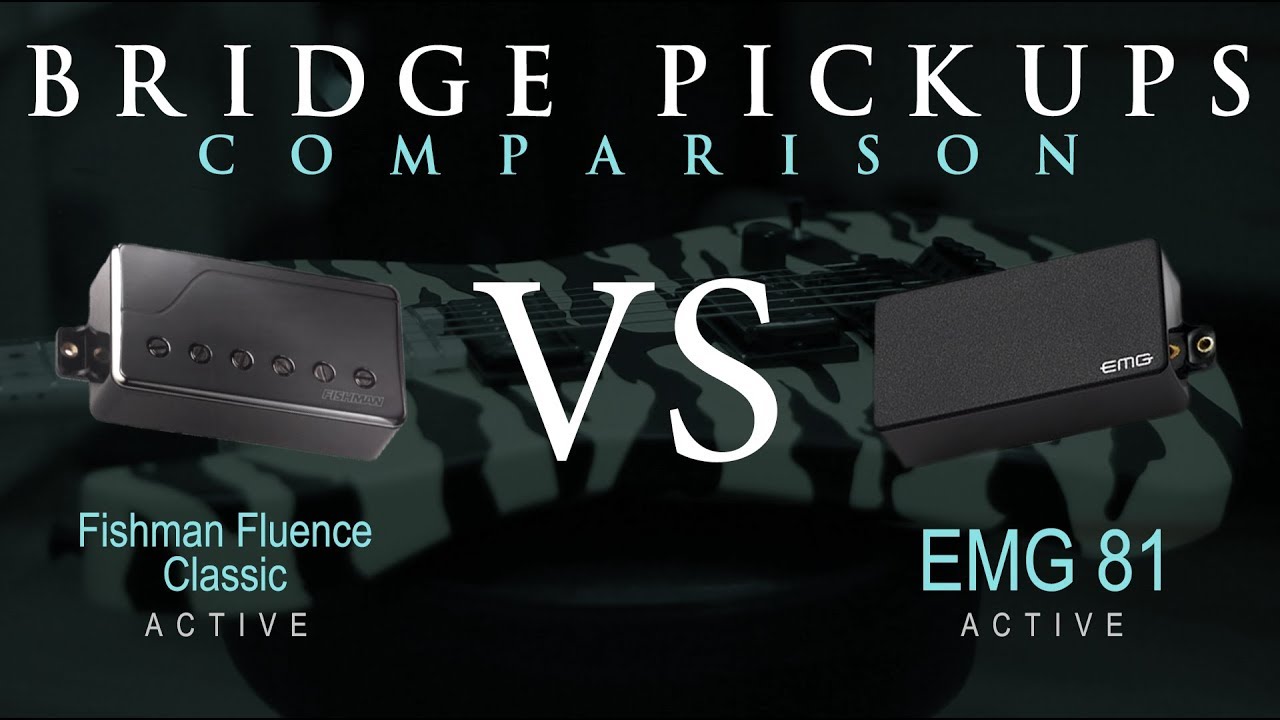 FISHMAN Fluence Classic vs EMG 81 - Active Bridge Pickup Guitar Comparison / Demo