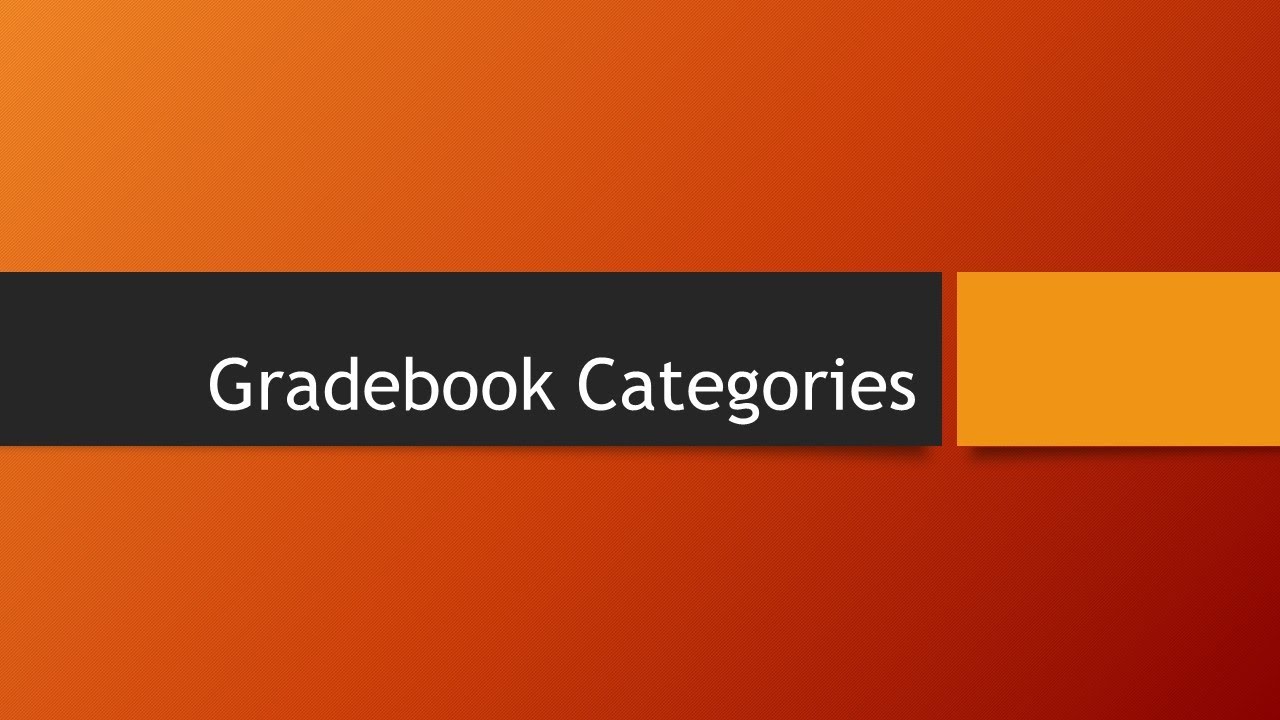Moodle Gradebook Category Setup