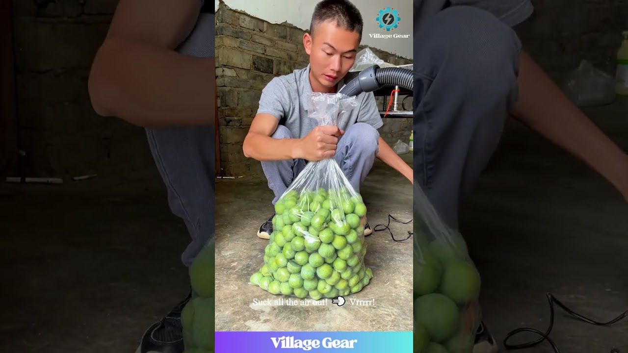 This Vacuum Cleaner Food Hack is Next Level! 🤯 My Plums are SAFE! #foodhack #diy #lifehack  #genius