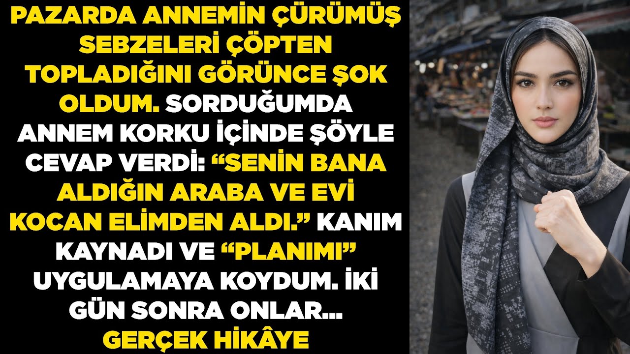 Annemi pazarda çürük sebze toplarken görünce şok oldum, kocam onu kovmuştu - intikamımı...