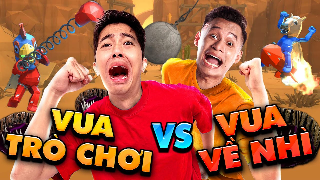 Vua tr&ograve; chơi CrisDevilGamer v&agrave; Vua về nh&igrave; @MixiGaming3con  trong Pummel Party