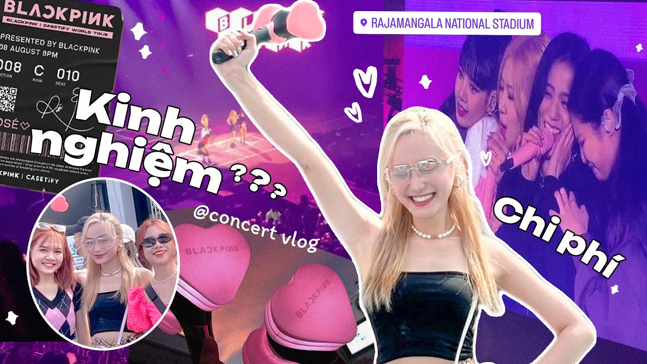 KINH NGHIỆM ĐU CONCERT BLACKPINK từ A-Z | Cách mua vé, chi phí, đi lại ra sao? // Miha Chan