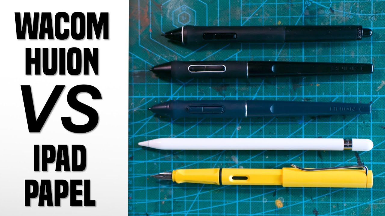 LA MAYOR COMPARATIVA DE TABLETAS GRÁFICAS / iPad pro VS Wacom VS Huion ¿Ganarán al papel?