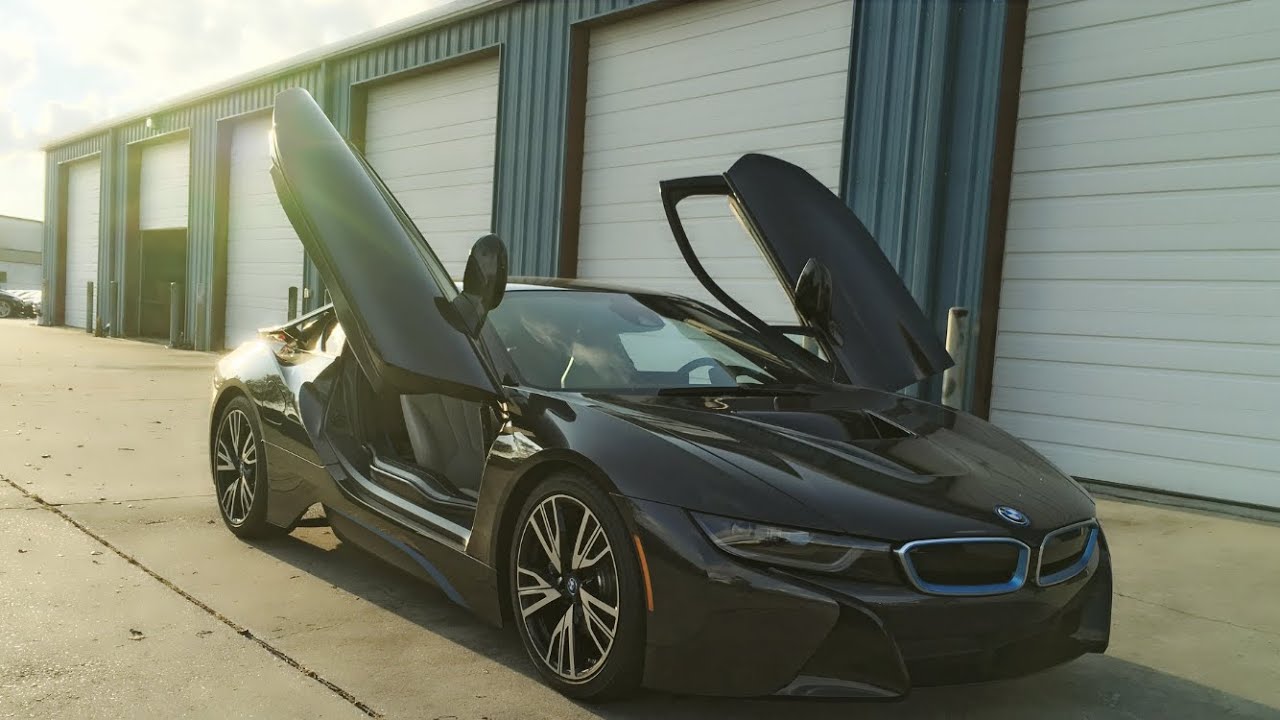 Полный обзор BMW i8 2016 года, запуск, выхлоп