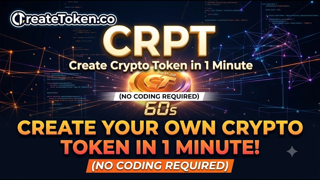 Create Your Own Crypto Token in 3 Clicks | BSC | No Code | Low Fee
