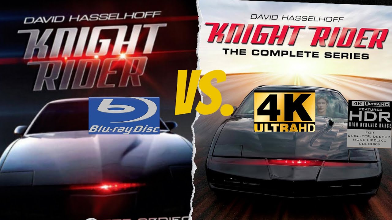 KNIGHT RIDER (1982-1986) Complete Series  4K Ultra HD VA. 2009 Blu-Ray COMPARISON