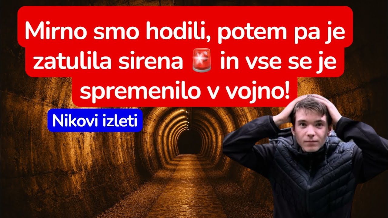 Nenadoma je zatulila sirena 🚨😱💥 – Rovi pod starim Kranjem 🏰, Prešernova hiša 🖋️ in Smenj 🎭