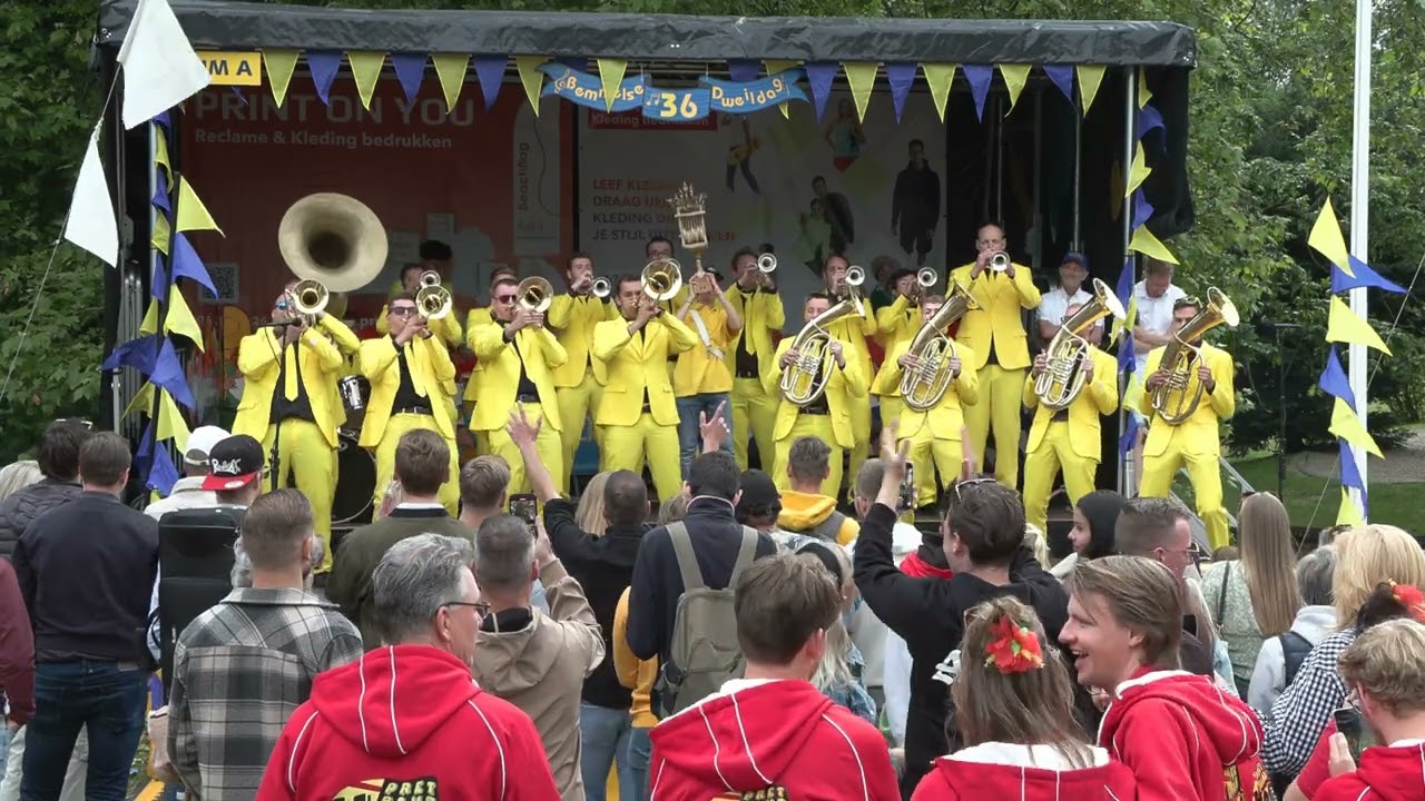 The Brassholes Leiden Finale Winnaar Podium A 36e Bemmelse Dweildag 9 juni 2024 Bemmel Gld NL
