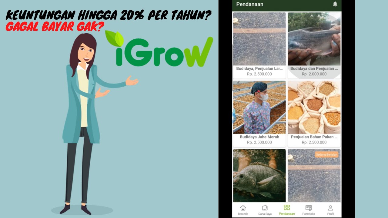 REVIEW INVESTASI IGROW! PEER TO PEER LANDING P2P UNTUK PERTANIAN. KEUNTUNGAN HINGGA 20% PER TAHUN??