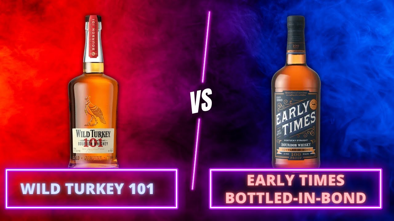 Слепая битва лучших бюджетных бурбонов | Wild Turkey 101 против Early Times Bottled-in-Bond