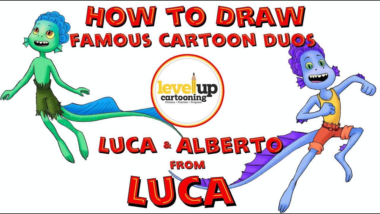 Luca Movie Step by Step Video Drawing Lesson